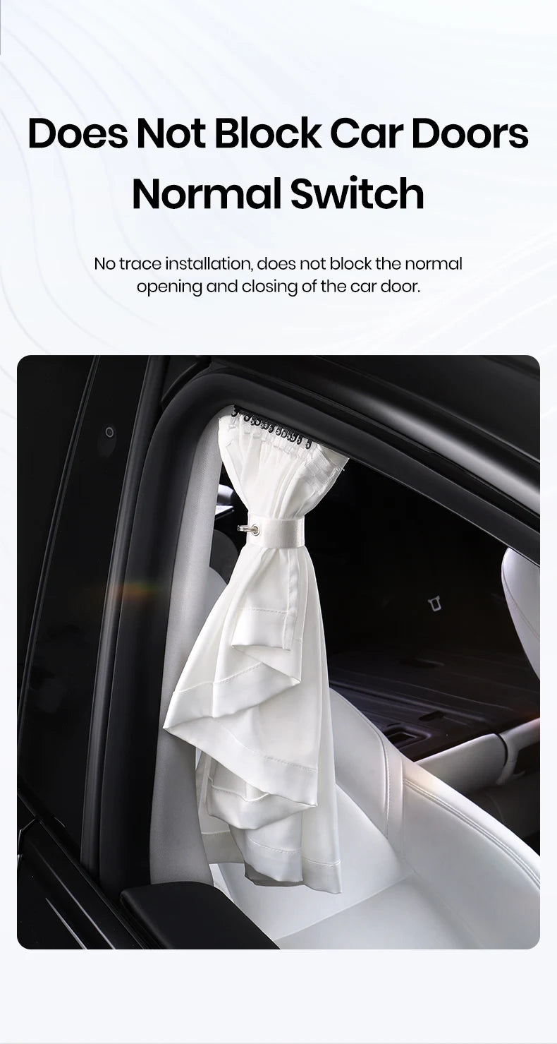 Ice Crystal Side Window Privacy Sunshade Set for Tesla Model 3 Y YL Highland Front and Rear Windshield Cover