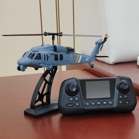Remote Control Military Helicopter With Camera And Screen