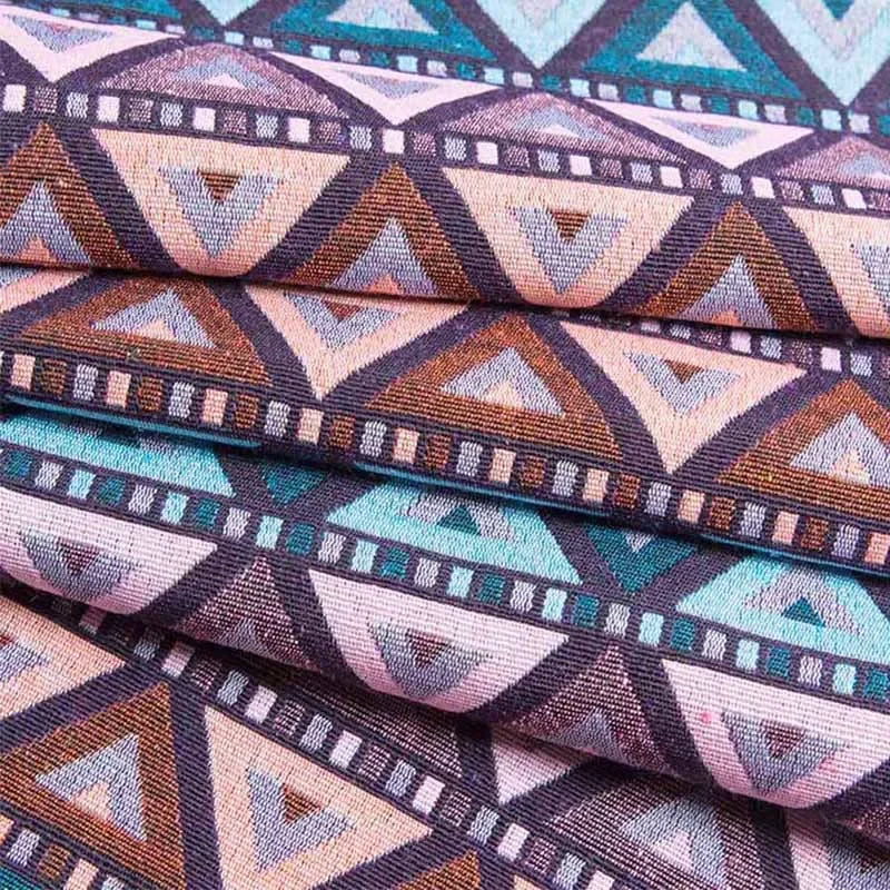 Thicken Cotton Linen Fabric, Ethnic Fabric, Polyester Printed Cloth, Pillow, Curtain Decorative Cloth, DIY Handmade, 20Colors