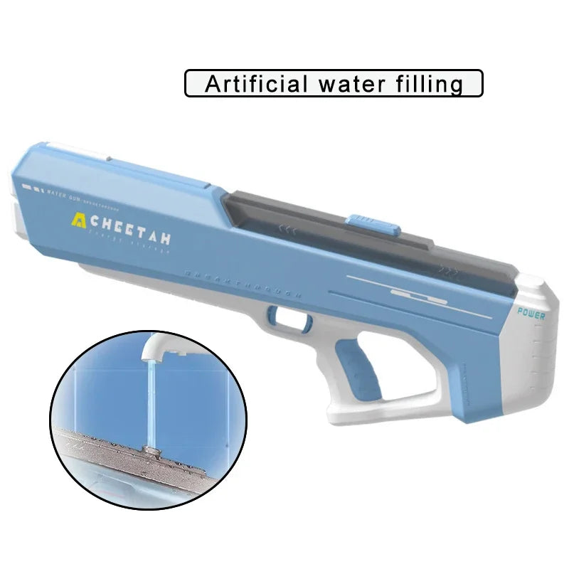 Fully Electric Big Water Gun High Pressure Rechargeable Water Blaster for Outdoor Summer Activities