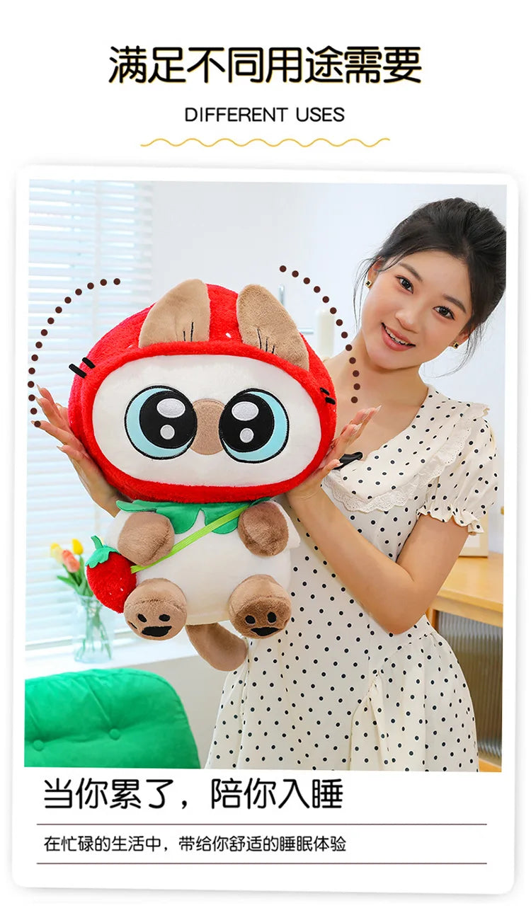 Kawaii Siamese Cat Plush Stuffed Doll Pillow Toy