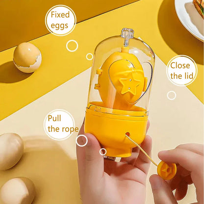 Egg Scrambler Hand Egg Shaker Mixer Food Grade Silicone Egg Spinner Manual Tool In Shell Egg Spinner for Hard Boiled Eggs