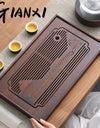 Jiangshan Tea Tray Household Small Drain Tea Table Bamboo Tea Tray Kung Fu Tea Set Accessories Tea Sea Dry Brewing Table