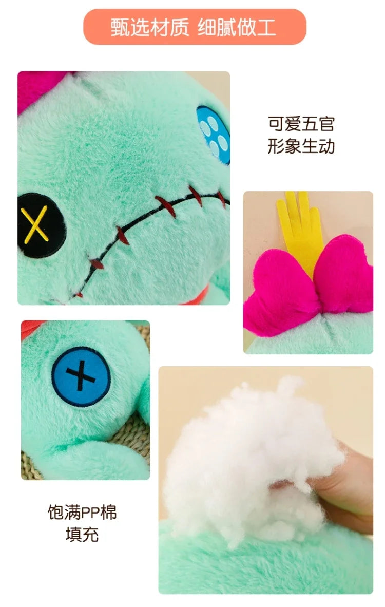 Oversize 100cm Disney Stitch Little Monster Friends Plush Toys Scrump Cartoon Soft Stuffed Dolls Plush Pillow Kids Birthday Gift