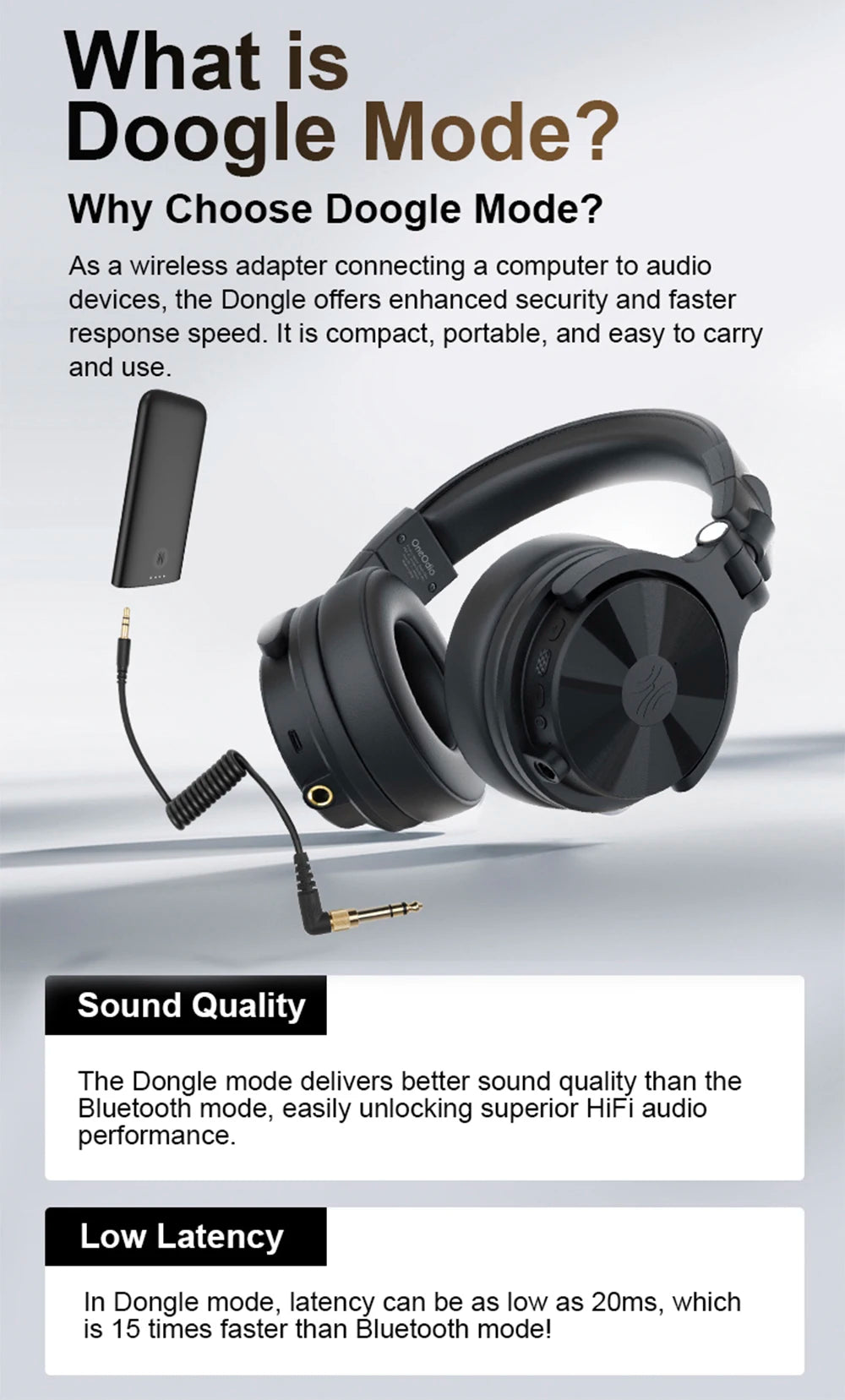 Studio Max1 Bluetooth Headphones Wireless DJ Headset With Low Latency Professional Studio Monitor Headphones Hi-Res LDAC