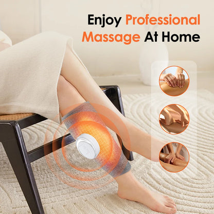 Electric Leg Massager Charging Calf Air Compression Massager with Heat Hot Compress Calf Massager with Airbag Relax Leg