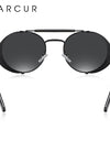 Polarized Steampunk Round Sunglasses Men Retro Sun Glasses For Women Vintage Style