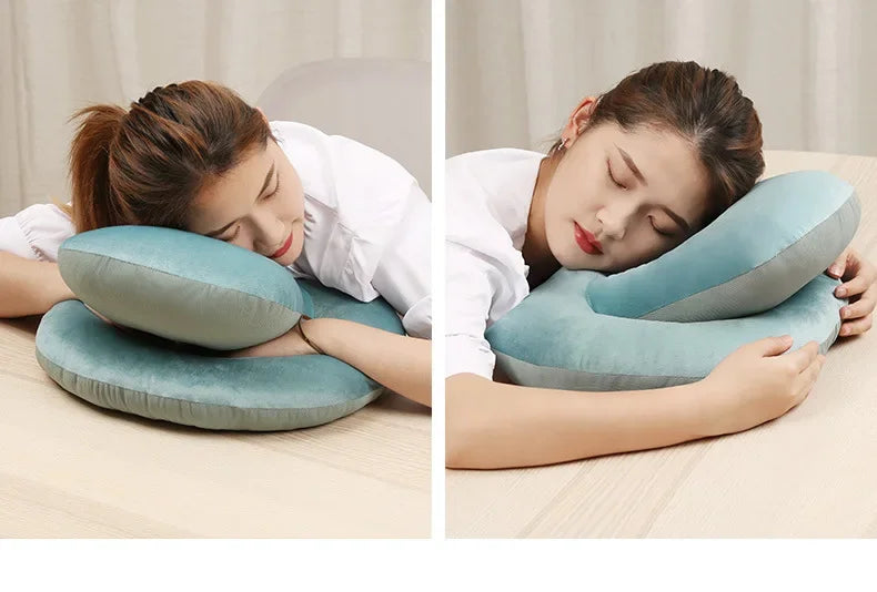 Officer Ice Silk Nap Pillow Pillow Style Summer Student Face down Sleep Pillow Office Nap Aid Soft Comfortable Home Goods