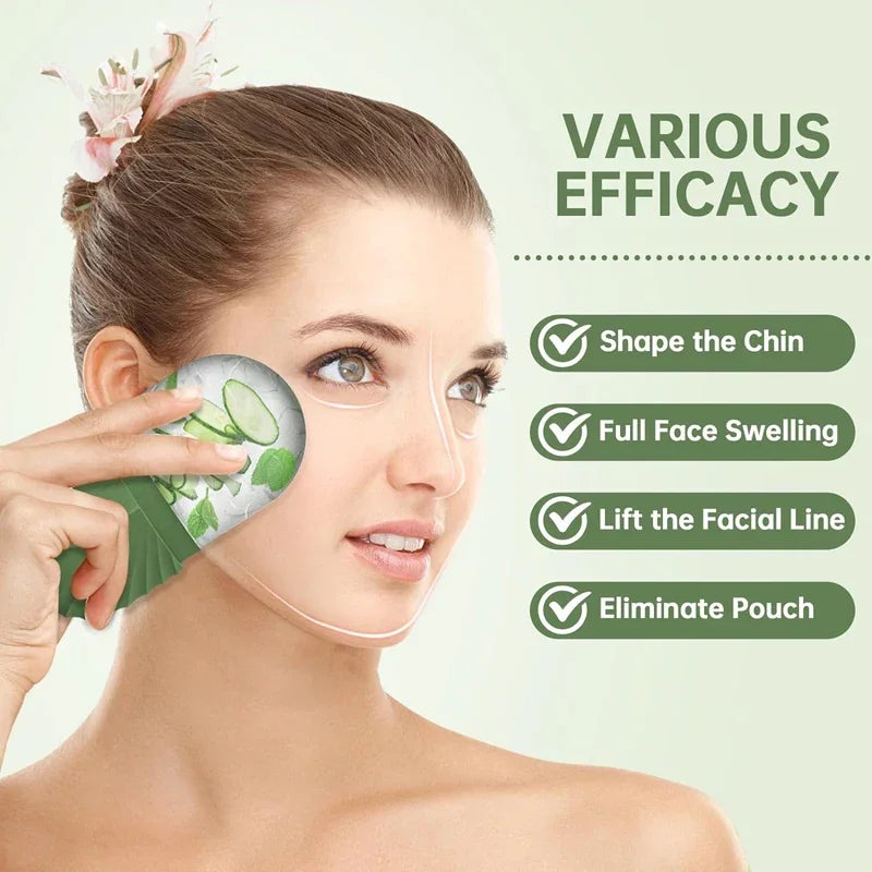 Ice Face Roller Cube Beauty Massage Silicone Mold For Eye Puffiness Facial Roller Shrink Pores