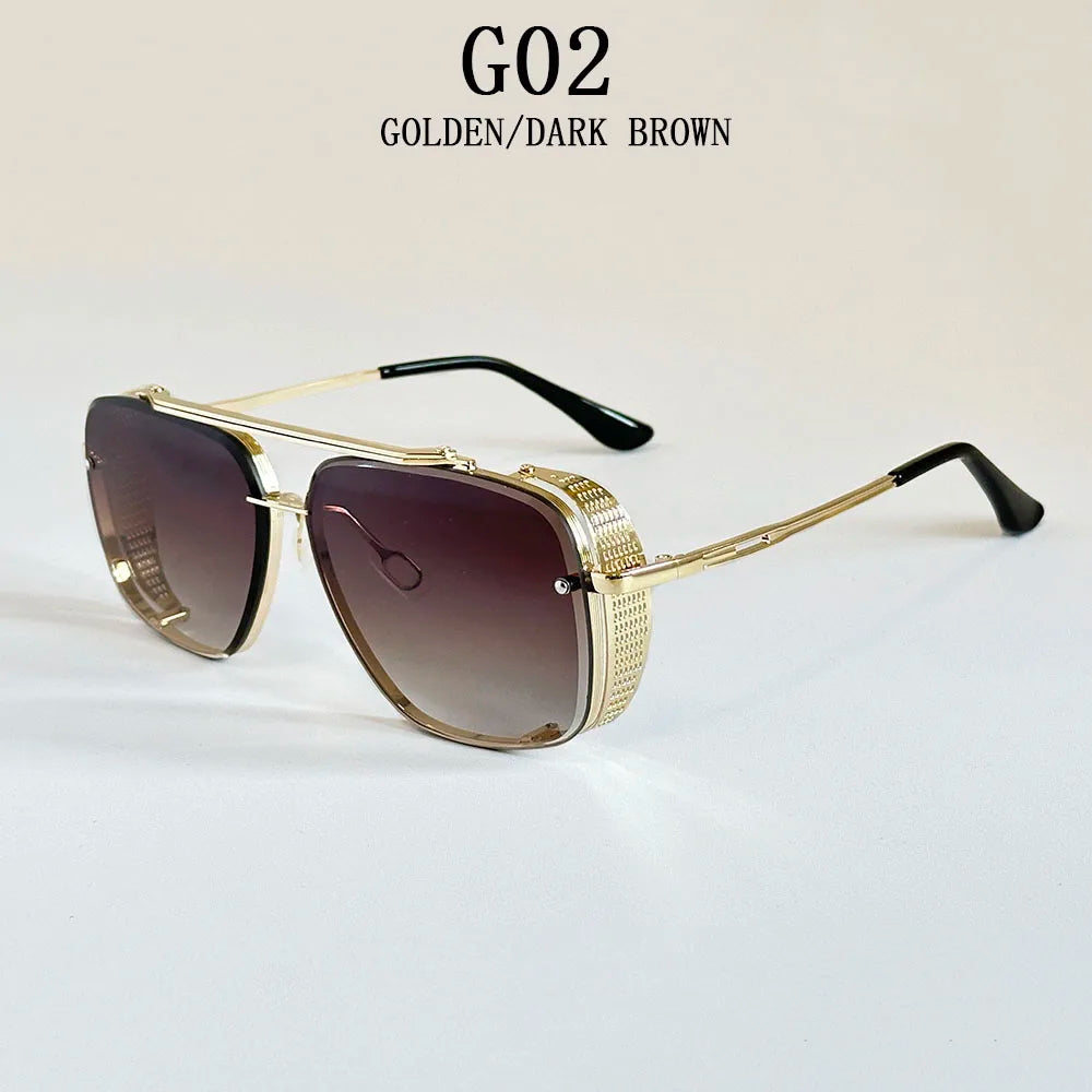 Steampunk Square Sunglasses With UV400 Protection
