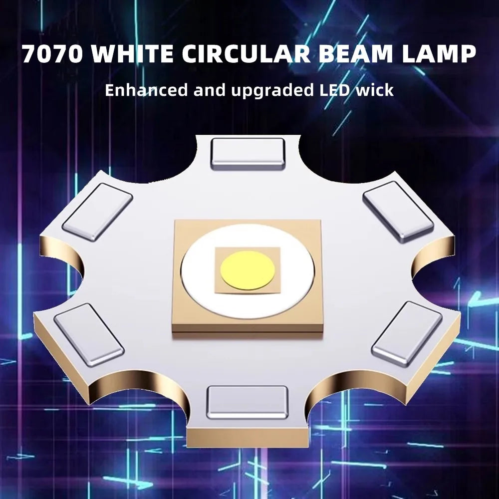 5000 Lumen Rechargeable High Power LED Flashlight