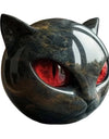 Black Cat Figurine Resin Cat Head Healing Stone Marble Texture Cat Stone Resin Cat Sculpture Ornament Cat Sculpture Craft Decor