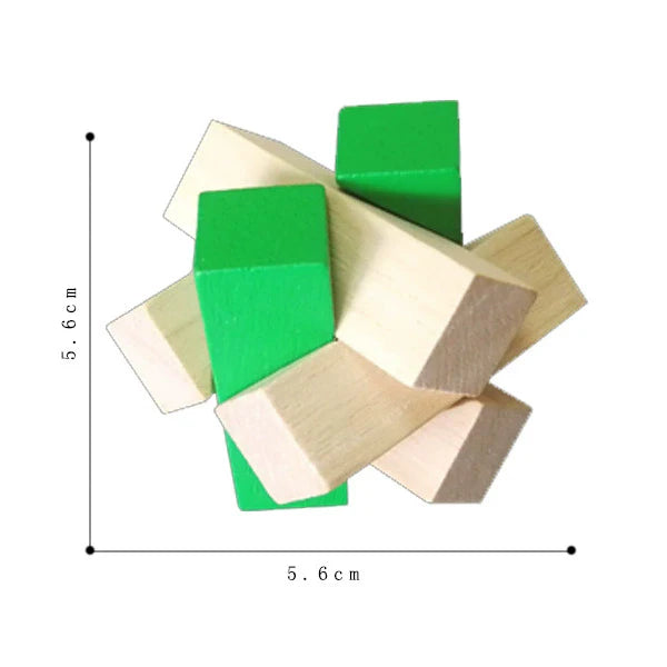 Wooden Kong Ming Lock Lu Ban Lock IQ Brain Teaser Puzzle Games  3D Puzzles for Adults Montessori Educational Toys