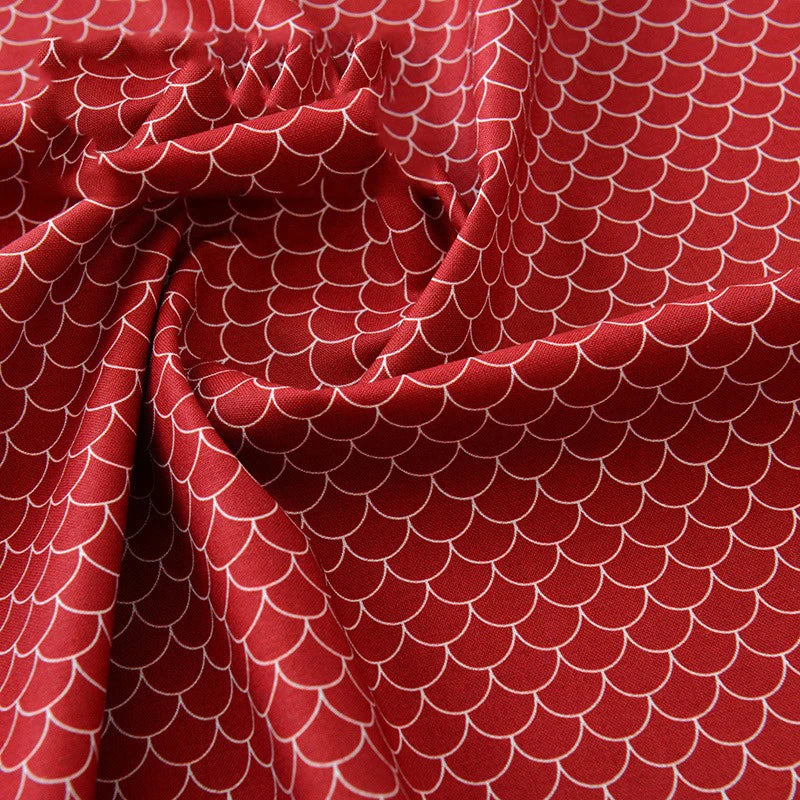 Pure Cotton Digital Printing Christmas Flower 60SManual DIY Decorate Fabric Pillow Clothes Christmas Theme Autumn and Winter New