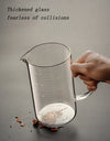 250/350/500/1000ml Glass Measuring Cup With Lid Heat-resistant With Scales Laboratory Beaker Handle Kitchen Measuring Mug