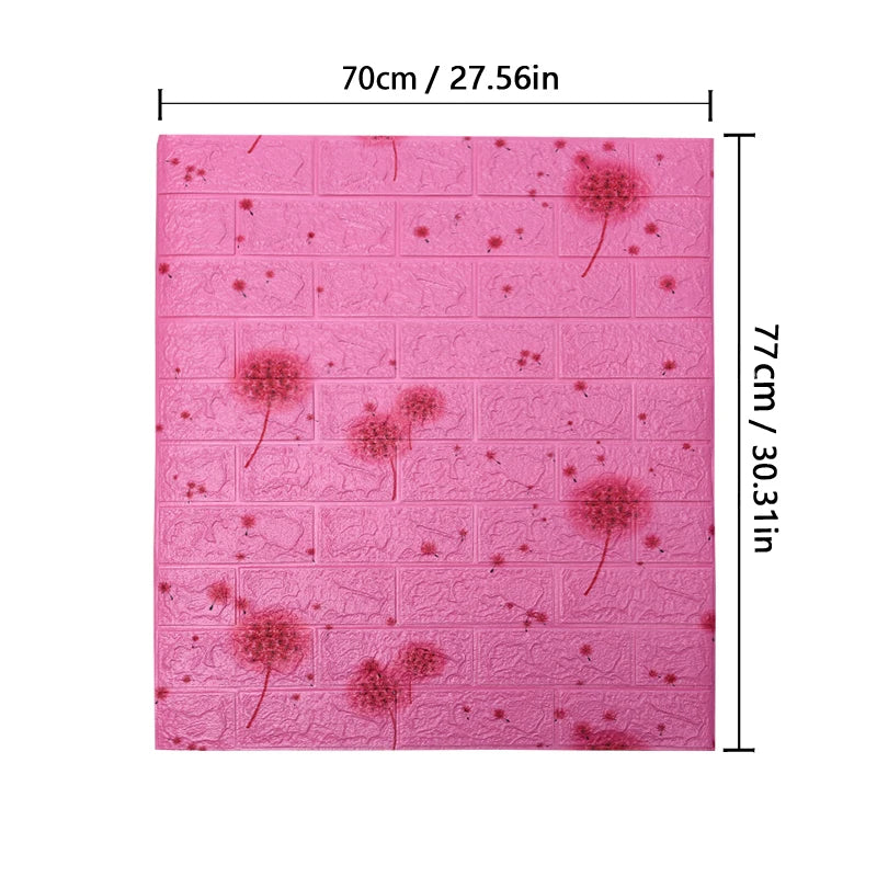 3D Wallpaper Decoration Self-adhesive Antique Foam Brick Wallpaper