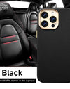 Original Leather for Magsafe Case for iPhone 14 Pro 14Pro Magnetic Cover with Tempered Glass Screen Protector