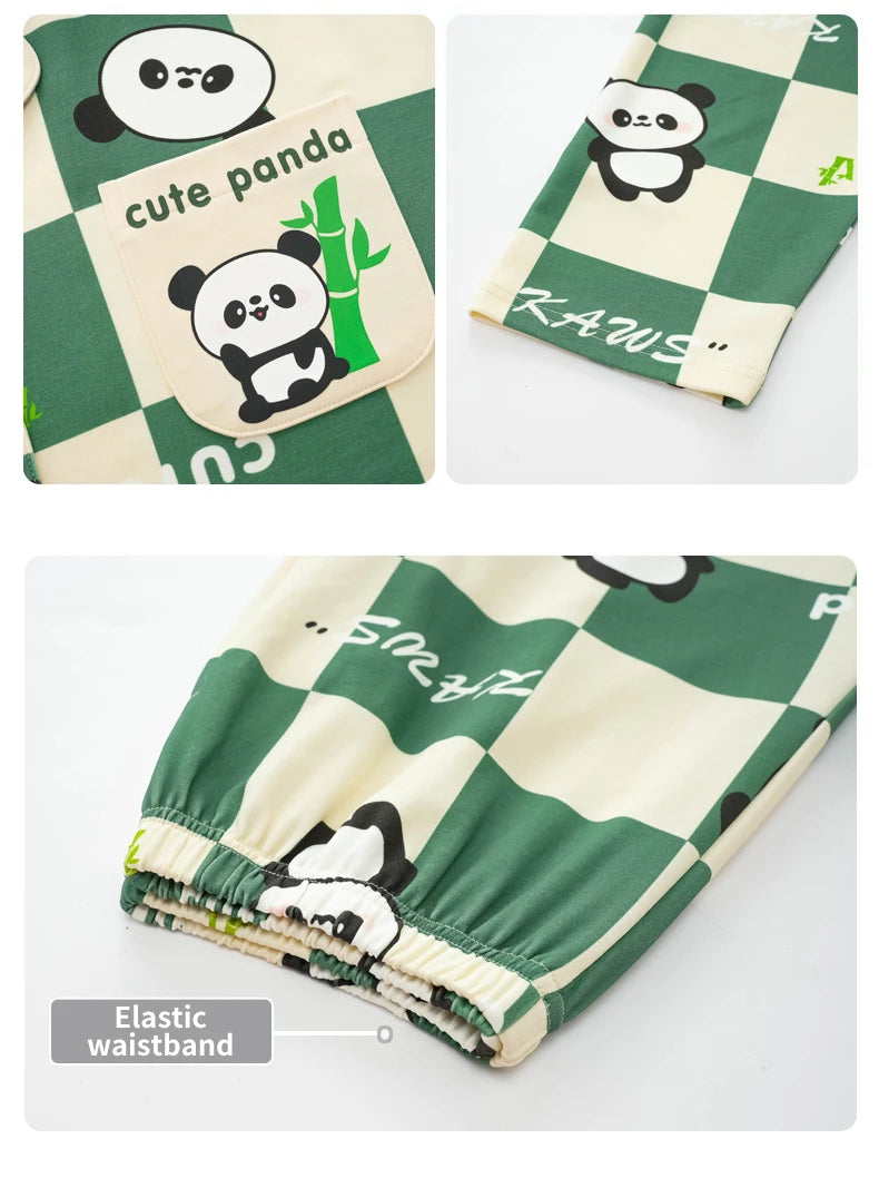 Women’s Winter 100% Cotton Pajama Set – Loose Fit, Turn-Down Collar, Long Sleeves, Cute Pink