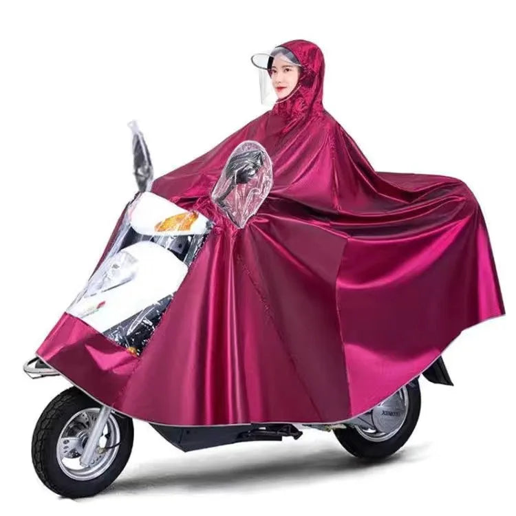 Large Double Person Waterproof Motorcycle Rain Poncho with Foot Coverage