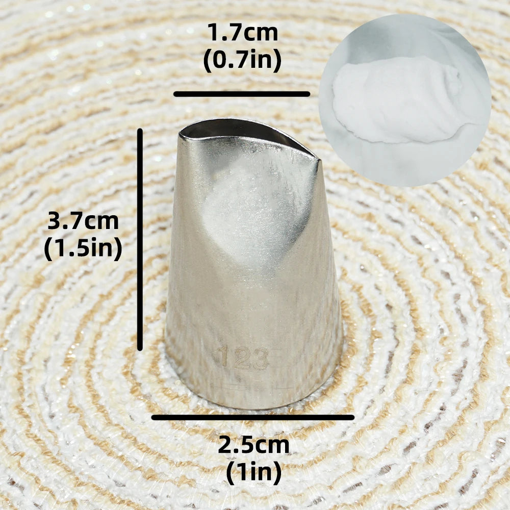 Multiple Large Metal Cake Cream Decoration Tips Pastry Tools Stainless Steel Piping Icing Nozzle Cupcake Head Dessert Decorators