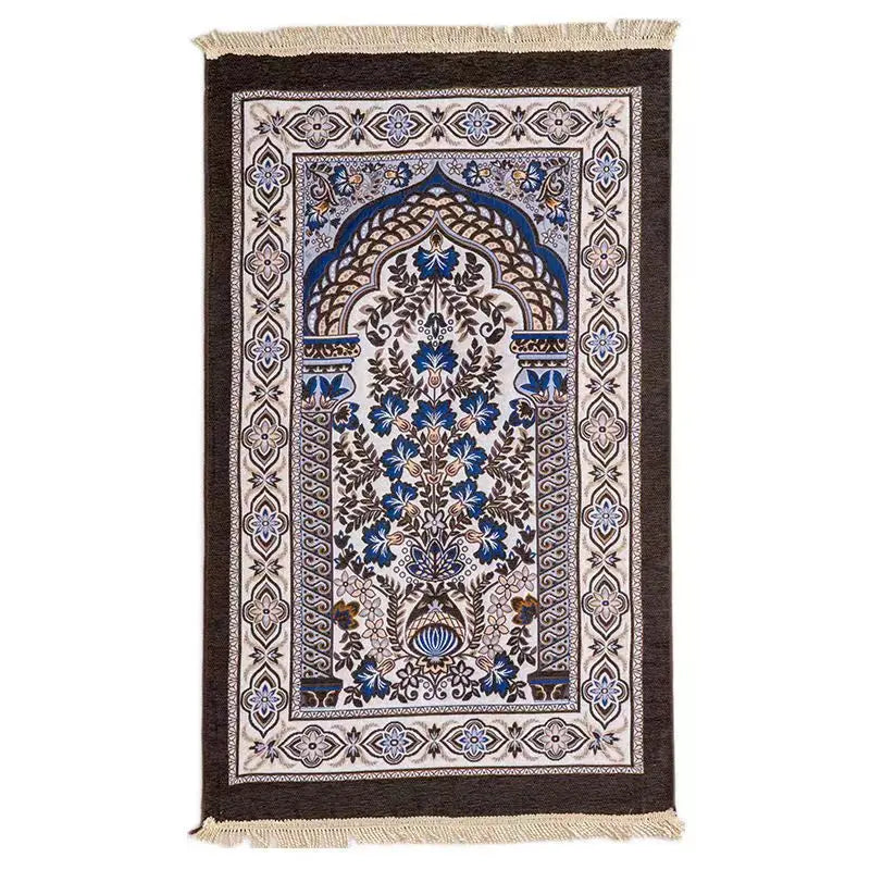 Islamic Prayer Rug Soft Praying Carpet Comfortable Muslim Praying Mat for Men Women Ramadan or Eid Gift