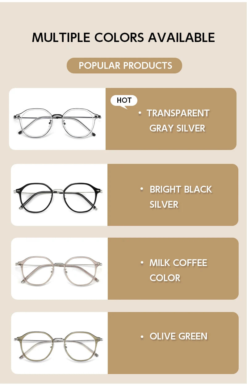 SANGCOO Ultra-light Fashion Flexible TR90 Eyewear Men Retro Round Decorative Optical Prescription Eyeglasses Frame WomenG01341