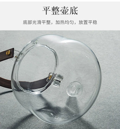 Dual-Purpose Boiling Water Glass Teapot