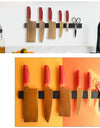 Magnetic Knife Bar Strip Black Kitchen Knife Rack Scissors Utensil Storage Organizer Knife Holder Wall Mount Magnet Knife Stand