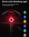 Smart Brake Sensing Bike Taillight IPX6 Waterproof Type-C Synchronized Bicycle Rear Light MTB Road Cycling Tail Light