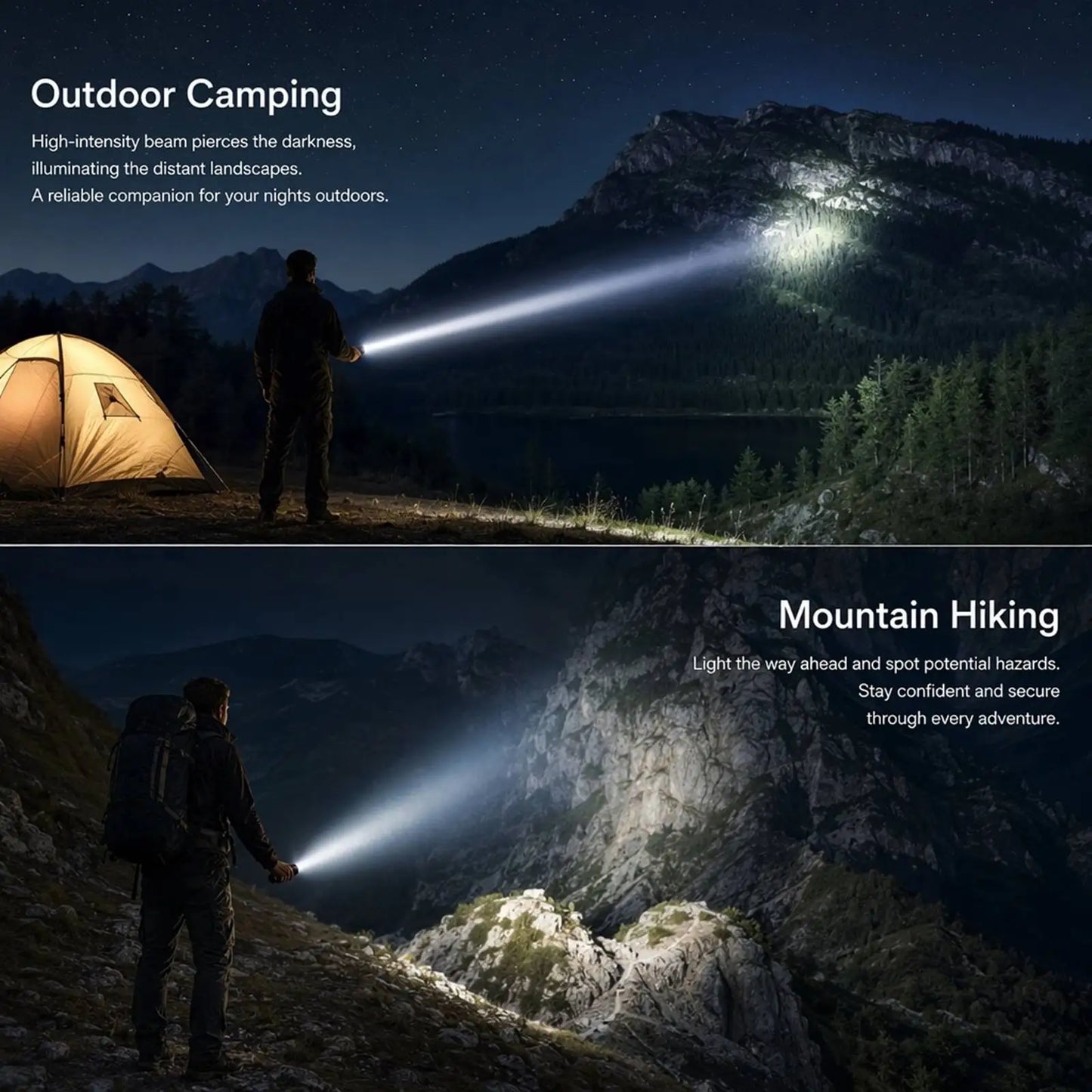 60W High Power Rechargeable LED Flashlight