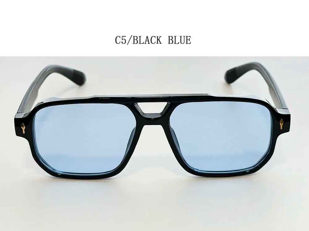 Vintage Square Sunglasses With UV400 Protection