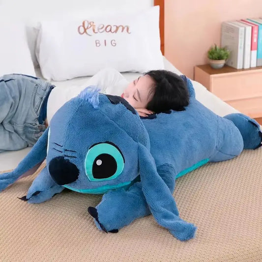 Giant Blue Cartoon Plush Stuffed Doll Soft Pillow Cushion