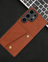 Multi Card Holders Wallet Case for Samsung S25 S24 S23 S22 Ultra Leather Back Phone Cover Cases