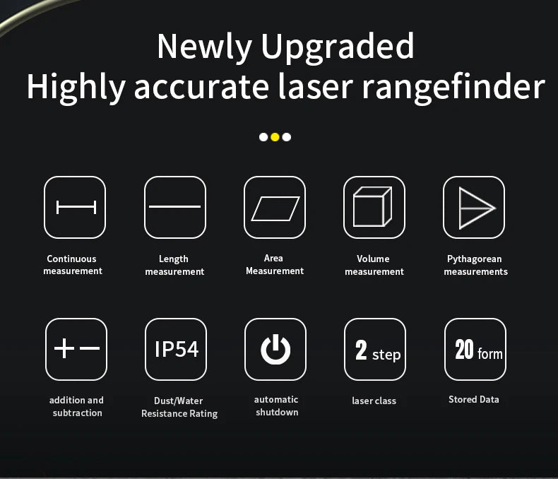 Laser Distance 50M/100M/120M Laser Rangefinder Profesional Distance Meter Laser Range Finder Building Ruler Test Tool