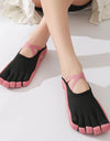 lace up five finger split toe shoes