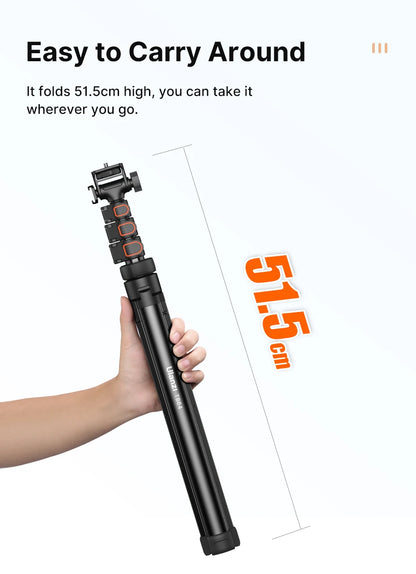 1.6m Extendable Tripod Selfstick Light Stand for Camera Smartphone Fill Light for Video Live-streaming