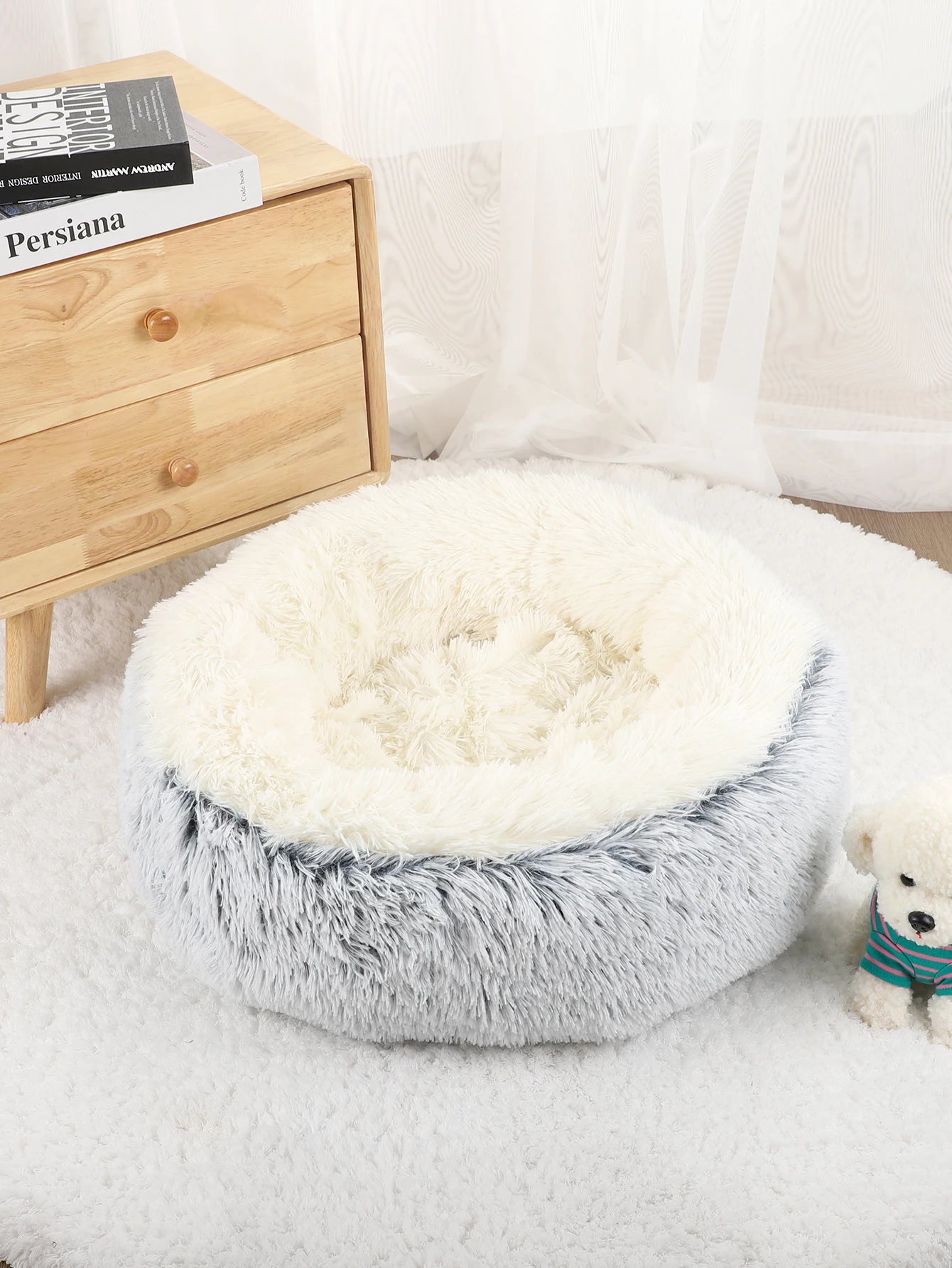Fluffy Plush Pet Bed Sofa for Dogs and Cats