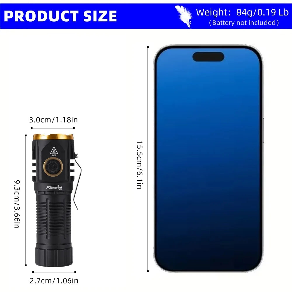 High Bright LED Rechargeable Flashlight