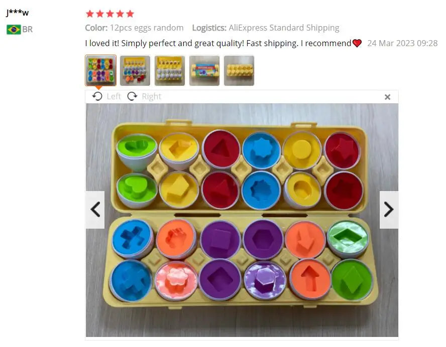 Montessori Games  toy Smart Egg Shape Match Puzzle For s   Development Toy Educational Toy For  1 2 3 4 Year