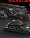 For Samsung Galaxy S24 Ultra Case with Tempered Glass Screen Protector Built-in Ring Stand Magnetic MagSafe Phone Case Protect