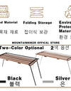 Outdoor Camping Rack Beautiful Practical 304 Stainless Steel Sabilli Wood Folding Family Picnic Rack Small A Table