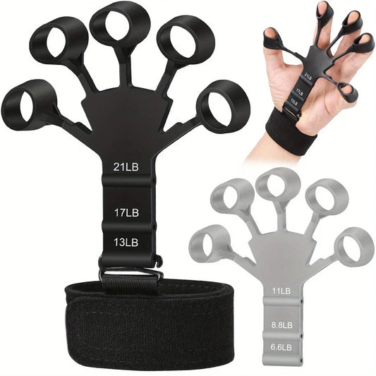 5 Finger Silicone Wrist Puller Stretching Tool Finger Trainer Aids Hand Training Strength Exercise