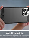 For iPhone 16 Pro Max Case Silicone Carbon Fiber Protector Case For iPhone 16 Pro Max Cover Shockproof Rubber TPU Cover Case