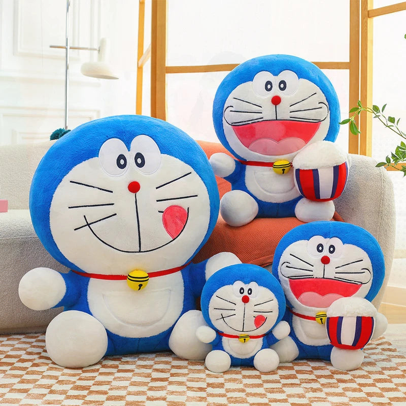 Cute Blue Cat Plush Toy Soft Huggable Stuffed Animal
