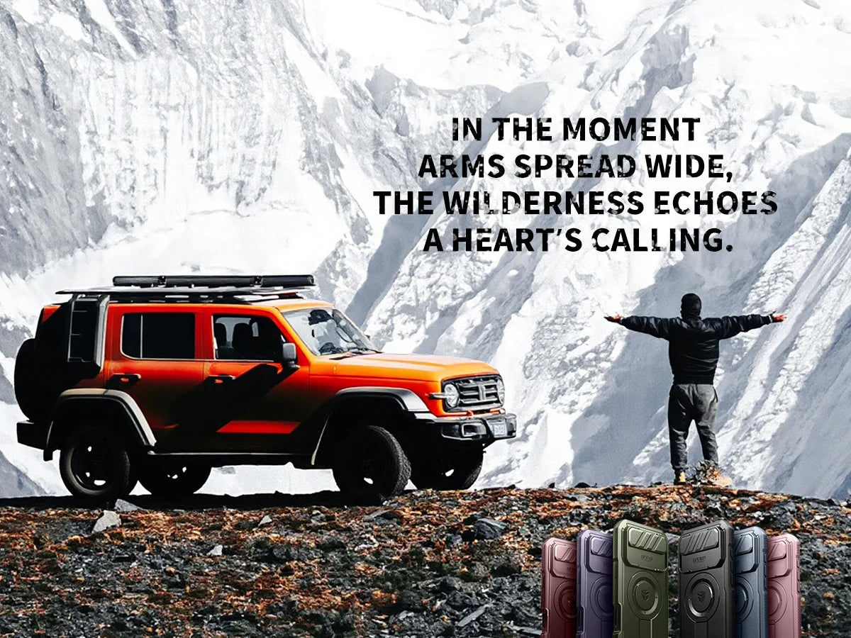 For iphone Air Case Rugged Armor Shockproof Case with Built-in Sliding Camera Cover and Built-in Screen Protector Kickstand
