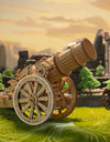 Wheeled Siege Artillery 3D Wooden Puzzle Game Toys