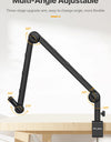 Multifunction Desk Setup Stand Microphone Desktop Stand for Microphone Smartphone Camera Live-streaming