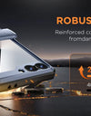 for Z Flip 6 Case with Kickstand Belt-Clip Hinge Protection Cover Screen Protector Military Grade Shockproof Phone Case