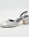 Silver Shoe and Bag Set for Party in Women Shoes and Bags Set for Women Italian African Women Wedding Shoes with Rhinestone