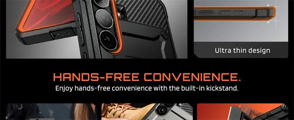 Rugged Phone Case with Screen Protector Kickstand and Belt Clip for Samsung Galaxy S26 FE